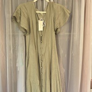 Sim & Sam Sage Green Dress